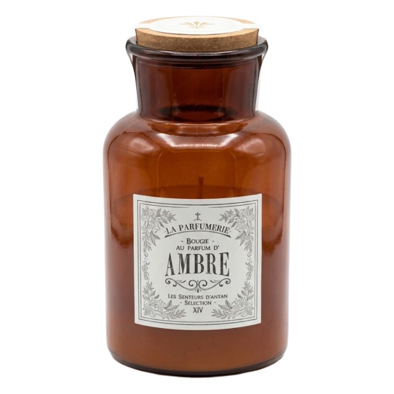 VELA AROMATICA EN FRASCO VIDRIO MARRON Unica