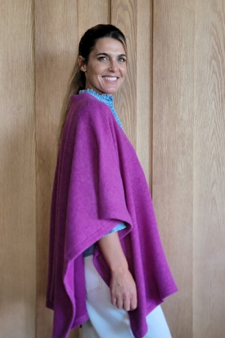 Ruana Cerdeña Magenta