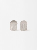 Pendientes Cascada plateado