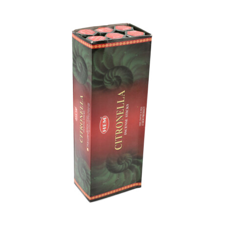 INCIENSO HEM CAJA HEXAGONAL X6 Citronella