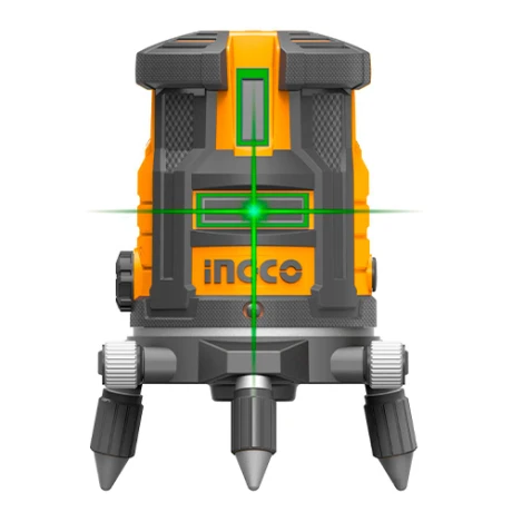 NIVEL LASER AUTONIVELANTE INDUSTRIAL VERDE INGCO HLL305205 NEGRO-NARANJA
