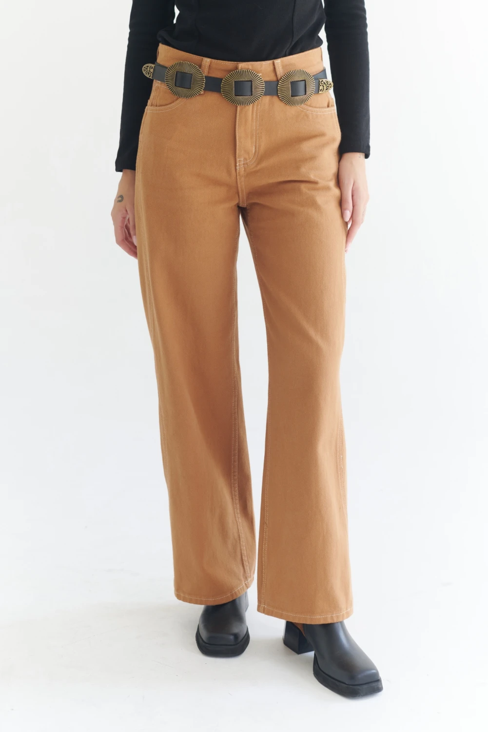 PANTALON ONDAS camel 6