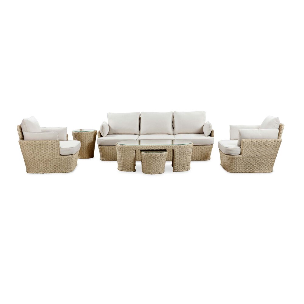 SET DE LIVING RATTAN-SINTETICO-Y-ALUMINIO NATURAL-BEIGE BARANY