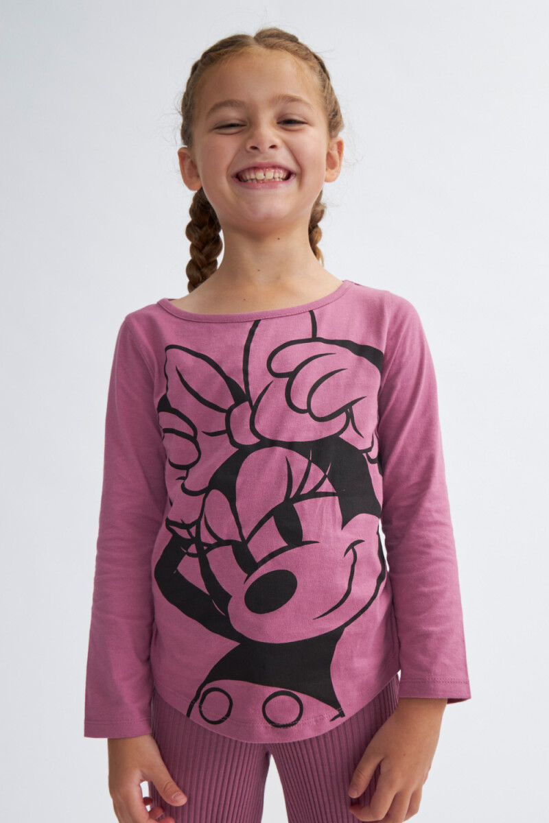 Camiseta manga larga estampada Minnie Uva Disney