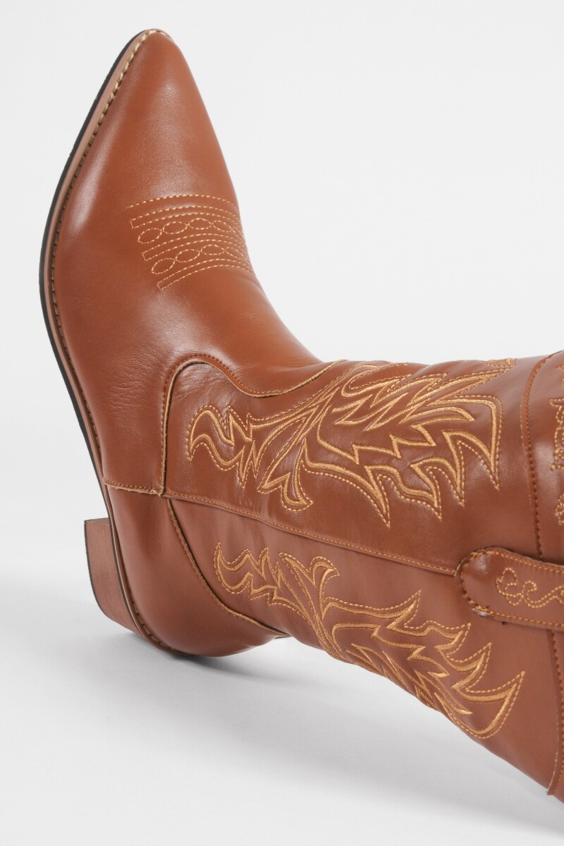 Botas tejana fire marrón