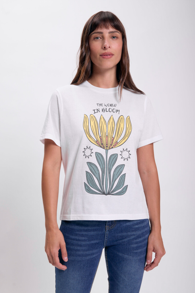 Remera estampa Blanca