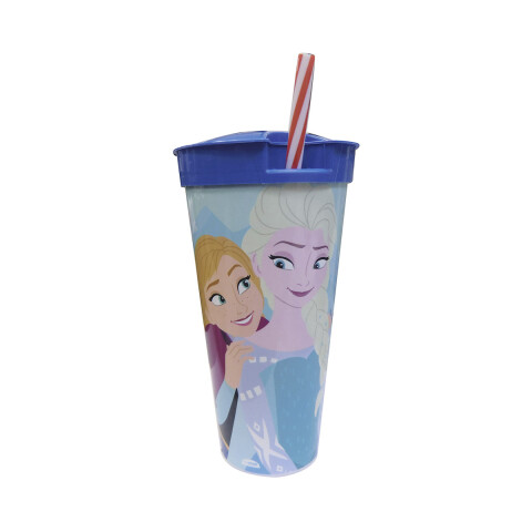Vaso 2 en 1 Frozen, Pote 220 ml + Vaso 540 ml U