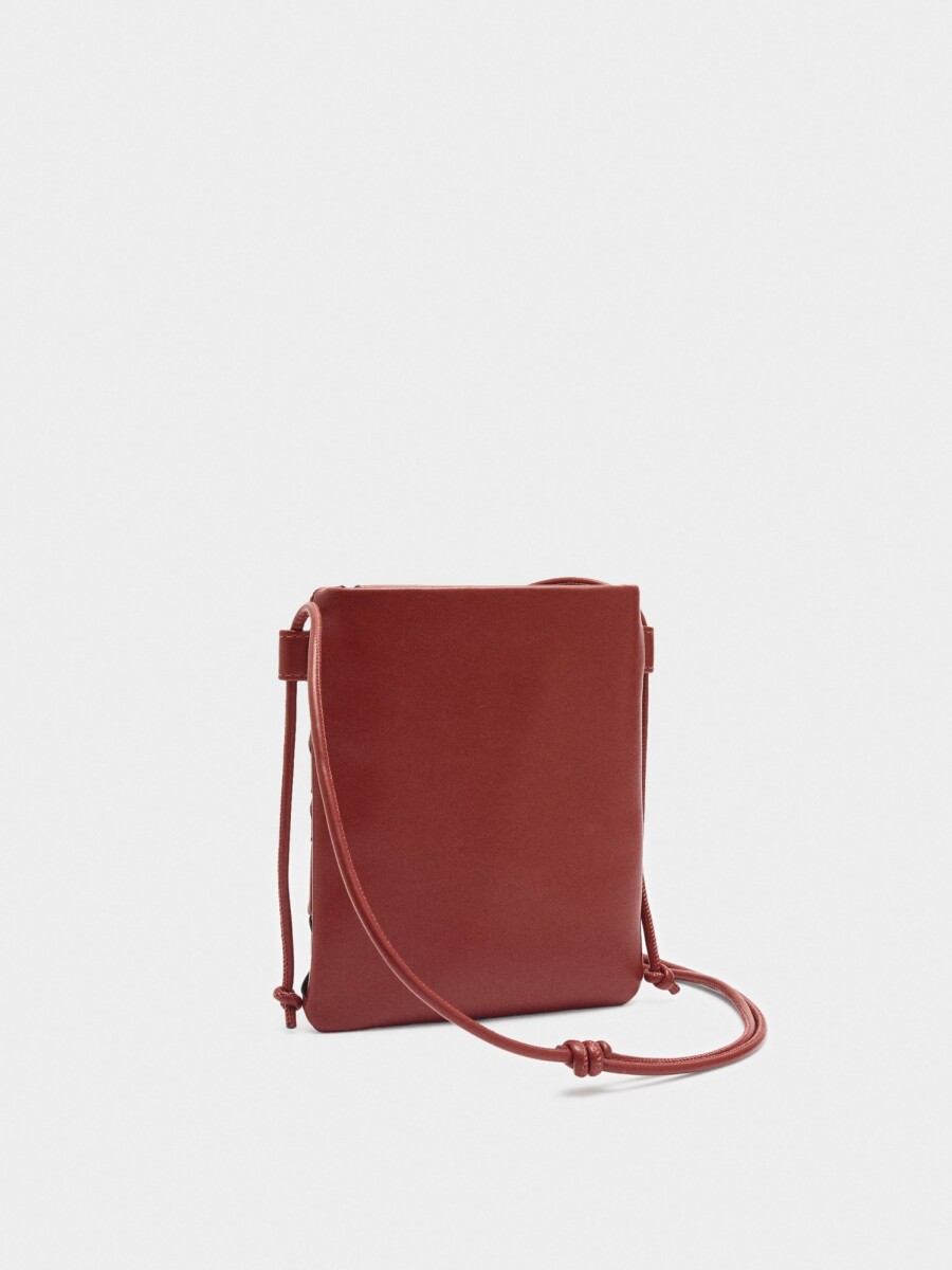 Bolsa Para Móvil Trenzada rojo