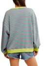 CLASSIC STRIPED CREW Rosa