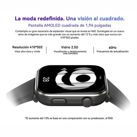 Reloj Inteligente Smartwatch Deportivo Blackview R60 negro