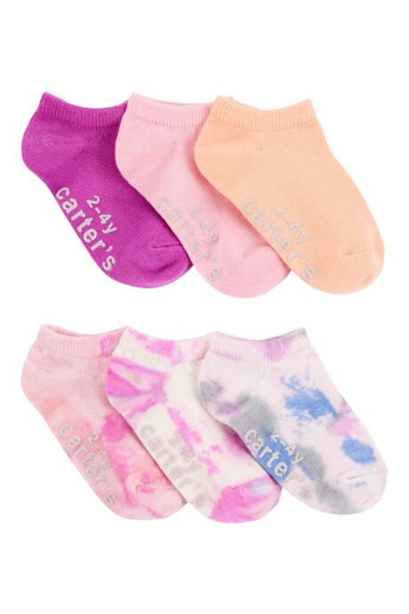 Pack seis pares de medias tobilleras de algodón Pack seis pares de medias tobilleras de algodón