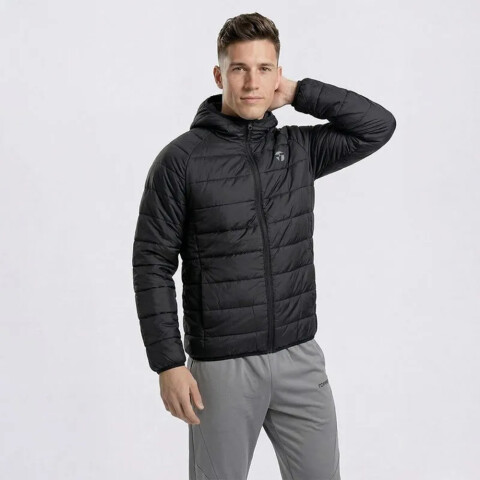 CAMPERA GD MEN C/CAP negro NEGRO