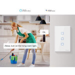 Plaqueta inteligente WIFI blanca 3 int + RF SONOFF ELE07750