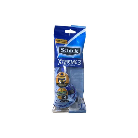 AFEITADORA SCHICK XTREME PIEL NORMAL (AZUL) AFEITADORA SCHICK XTREME PIEL NORMAL (AZUL)