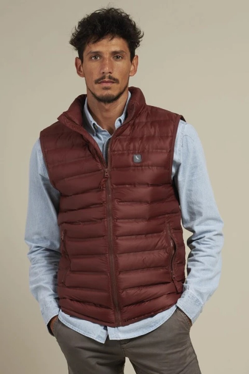 Chaleco Hombre Nylon Polanco - Ladrillo 