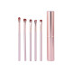 Brocha para ojos con estuche 5pcs dorado