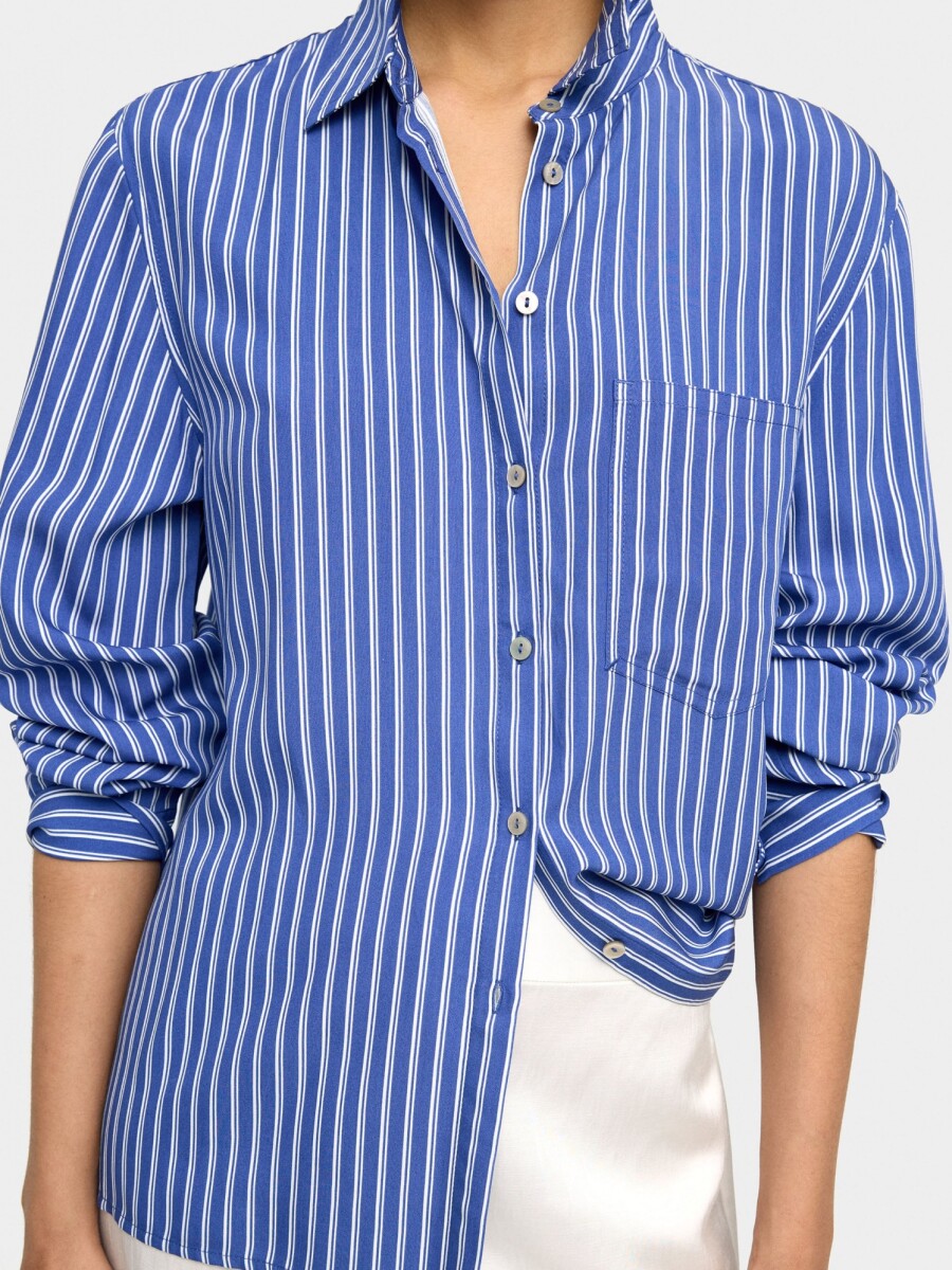 Camisa Con Rayas multicolor