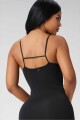 Vestido Strappy Seamless Maxi Dress Mujer Black