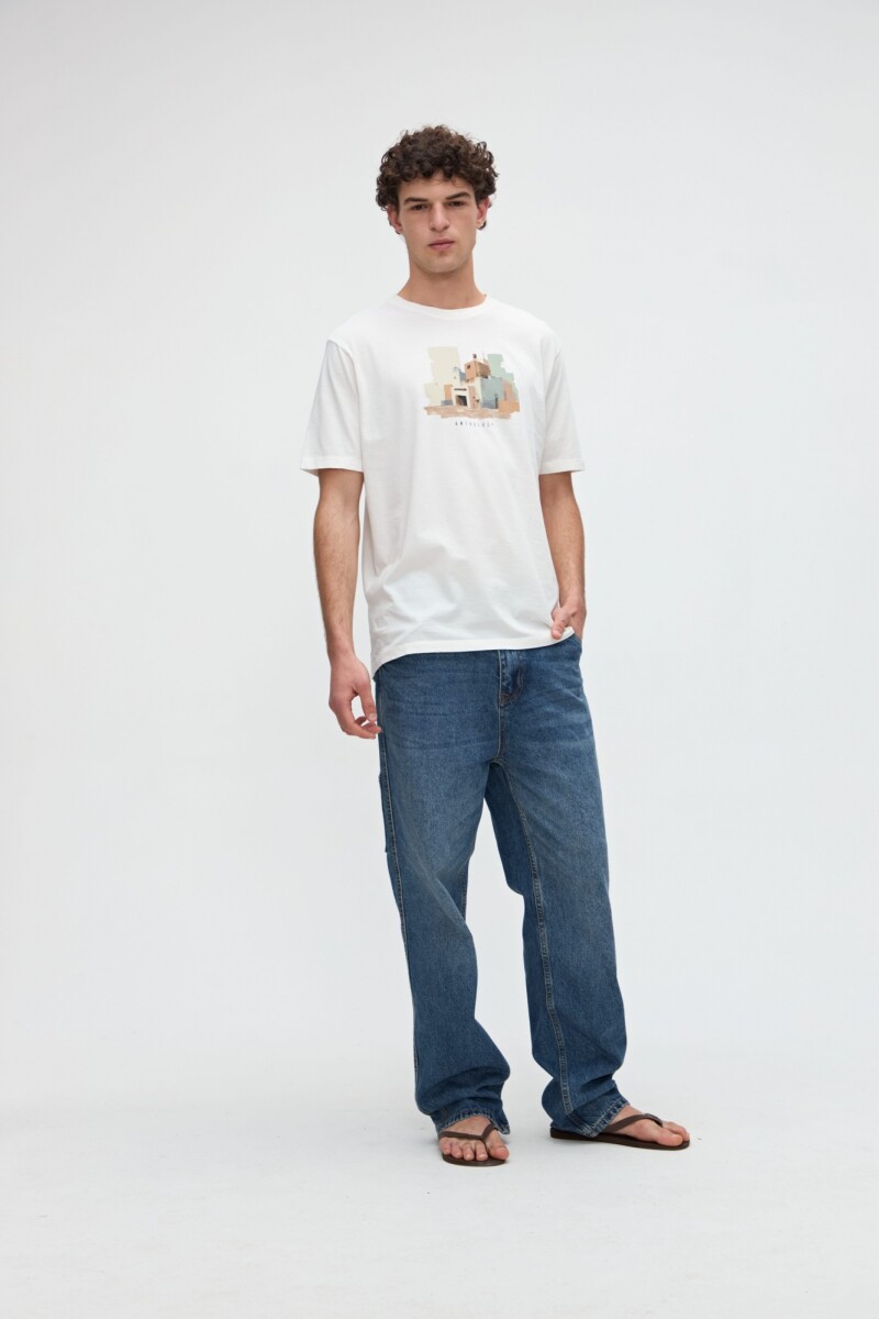 Remera Hess - Off white 