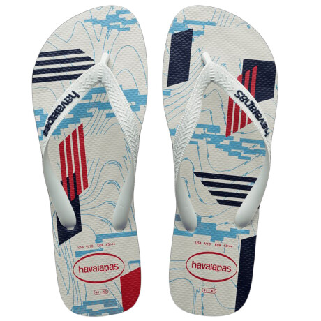 Ojotas de Hombre Havaianas Trend Blanco - Azul Marino