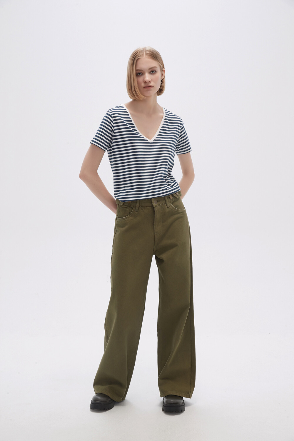 Pantalon Flowa Verde Oliva