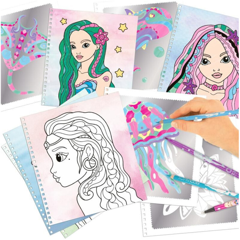 Cuaderno para colorear Silver Art Top Model Cuaderno para colorear Silver Art Top Model