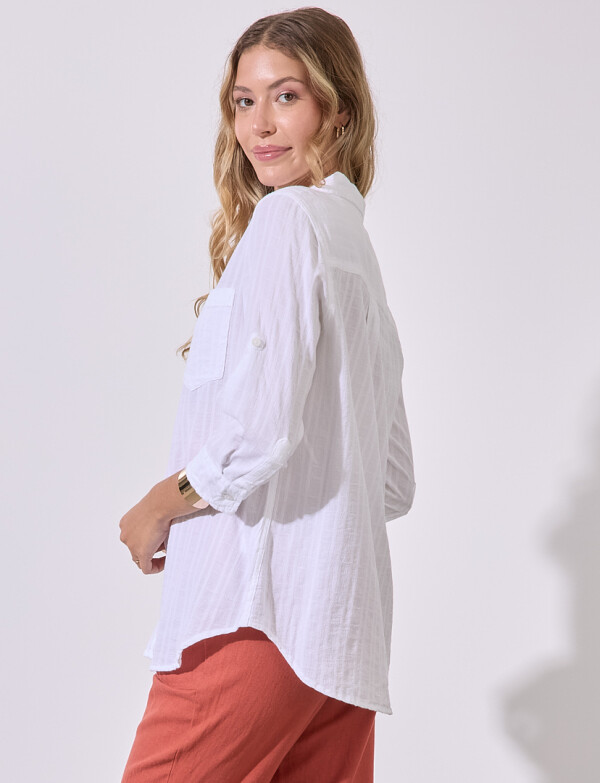 Camisa Algodon BLANCO