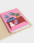 Anotadores Cuadernos y Memos PU Set De Dos Cuadernos Con Cover De Pu Estampada - Combinacion Multicolor
