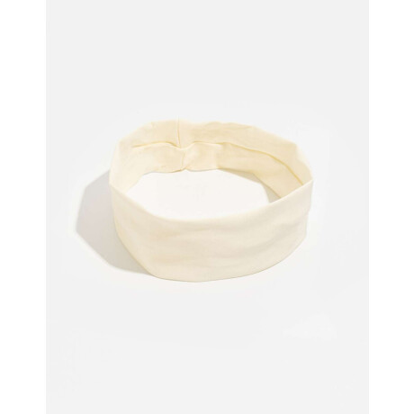 Vincha Sporty Blanco Crema