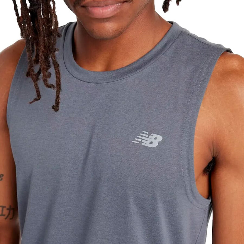 Musculosa New Balance de Hombre - MT43200GT Grafito