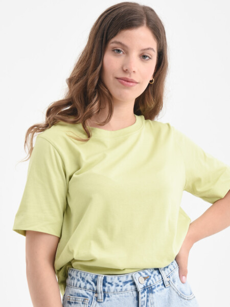 Camiseta manga corta algodón orgánico Pistacho