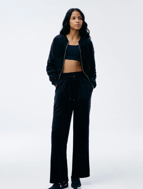 CAMPERA DE FELPA NEGRO