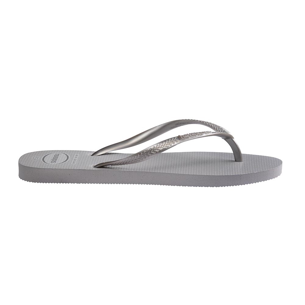 Sandalias Havaianas Slim Gloss Mujer Gris/Gris Hielo