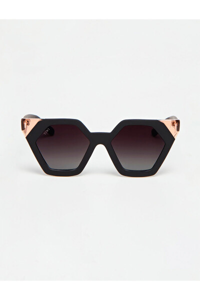 Lentes Tiwi Hexagon Ii Rubber Bicolor Black/pink With Burgundy Gradi