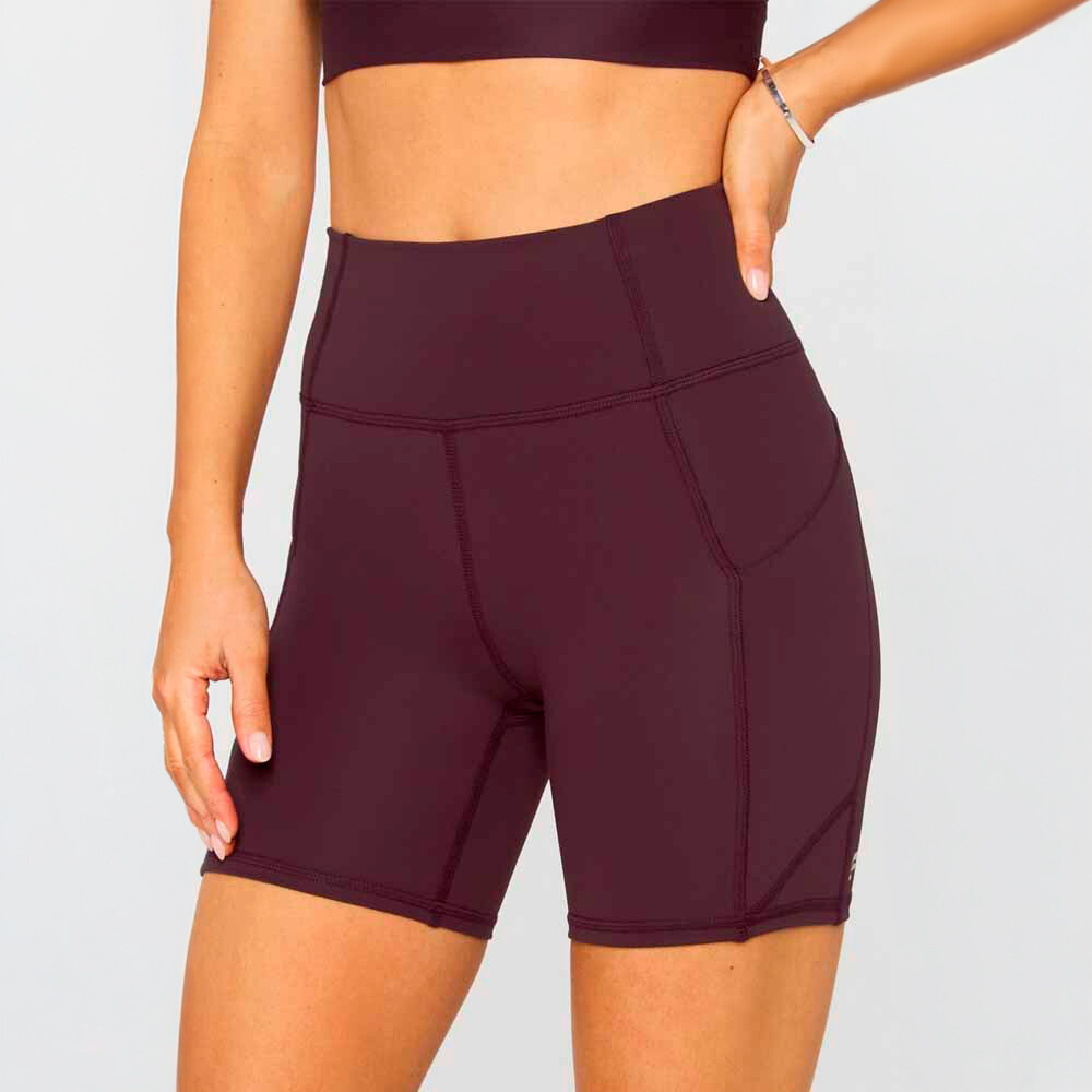 Short Oasis High-Waisted Short 6 Mujer Oxblood