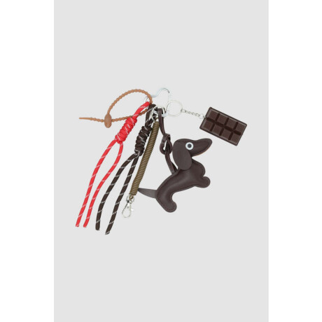 Llavero salchicha Marron