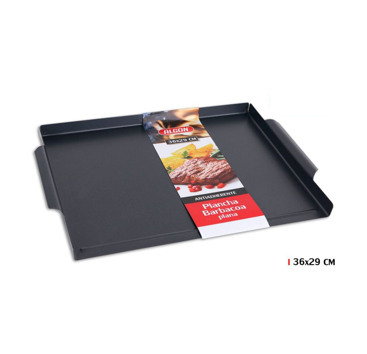 Plancha Barbacoa Plana 36x29Cm Algon 
