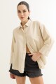 Camisa lisa rustica BEIGE