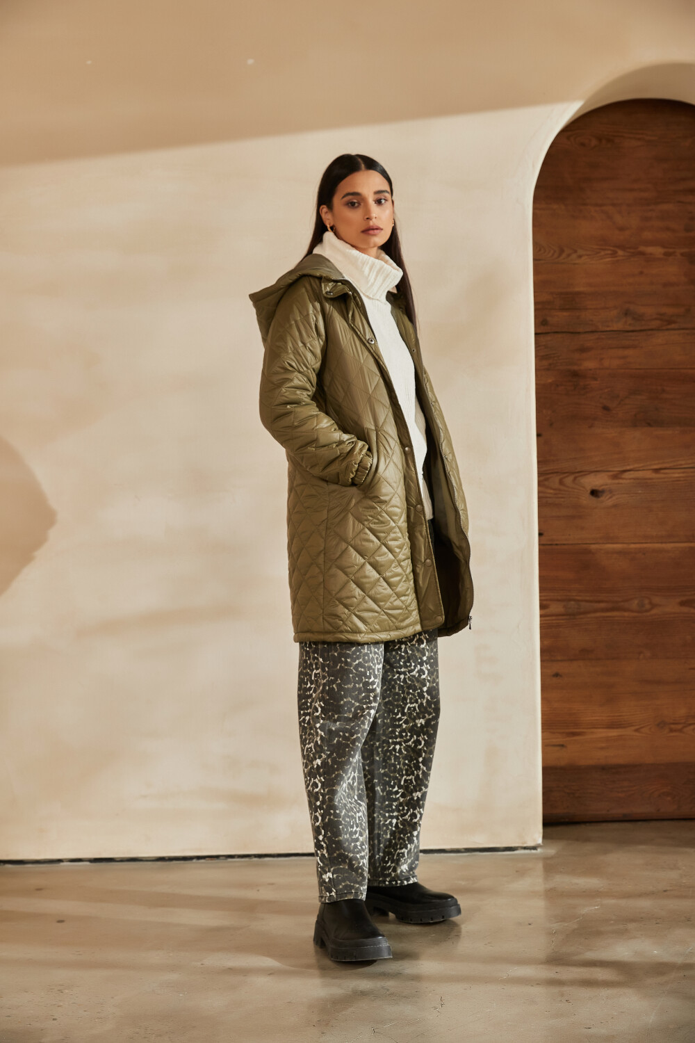 Campera Christel Verde Camuflaje