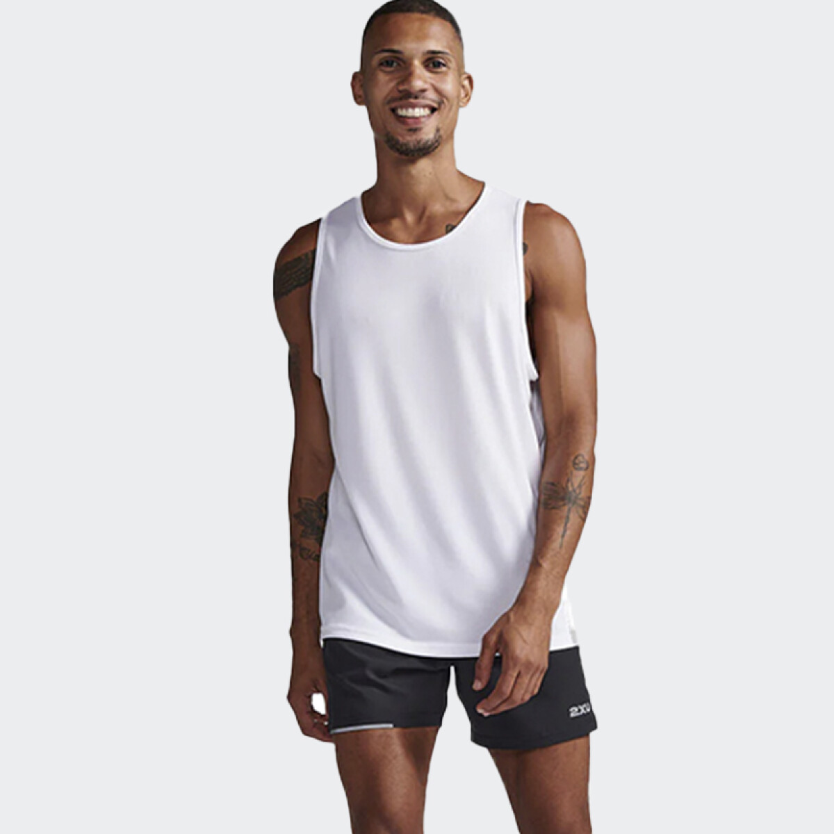 Musculosa 2XU Aero Tank - Blanco 