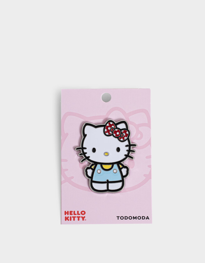 Pin Corazón Pin Metálico "hello Kitty" - Combinacion Multicolor