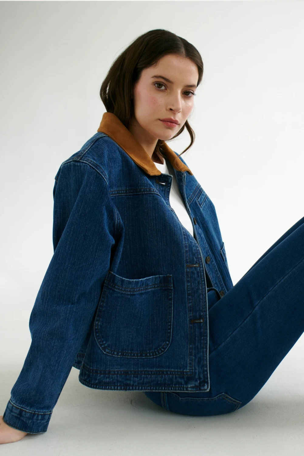 CHAQUETA JEAN CUELLO