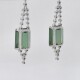 H.Stern Maravillosas Caravanas En Oro 18K Blanco Con Turmalinas Verdes Y Brillantes. H.Stern Maravillosas Caravanas En Oro 18K Blanco Con Turmalinas Verdes Y Brillantes.