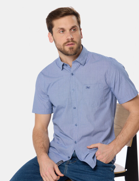 CAMISA A CUADROS Azul