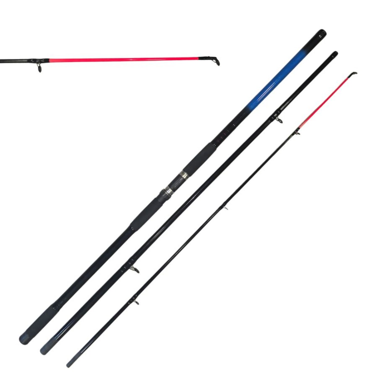 Caña Challenger summer 4.20m 3 Tramo Fibra De Vidrio Lance 100-250g negro 