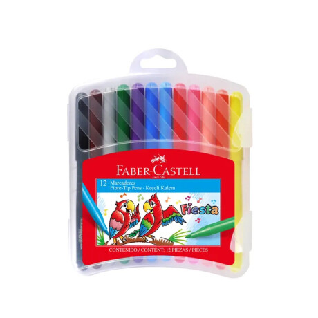 Marcador Fino Faber Castell Fiesta x 12 Estuche Marcador Fino Faber Castell Fiesta x 12 Estuche