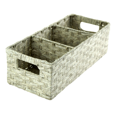 CANASTO RATTAN RECTAGULAR C/ASAS 3 REPARTICIONES CANASTO RATTAN RECTAGULAR C/ASAS 3 REPARTICIONES
