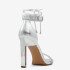 ELEEZAA SILVER METALLIC SYNTHETIC SILVER