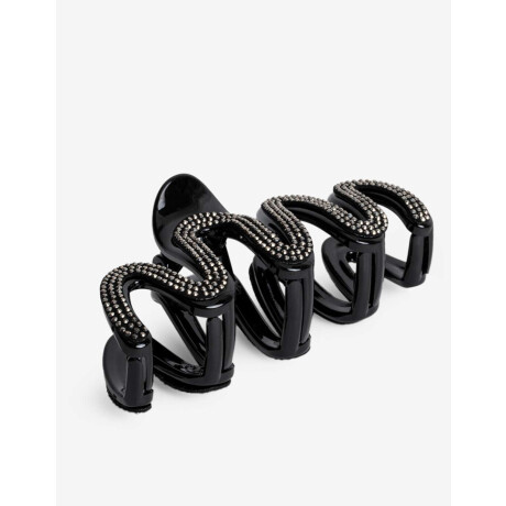 Broche Wavy Metálico Plateado