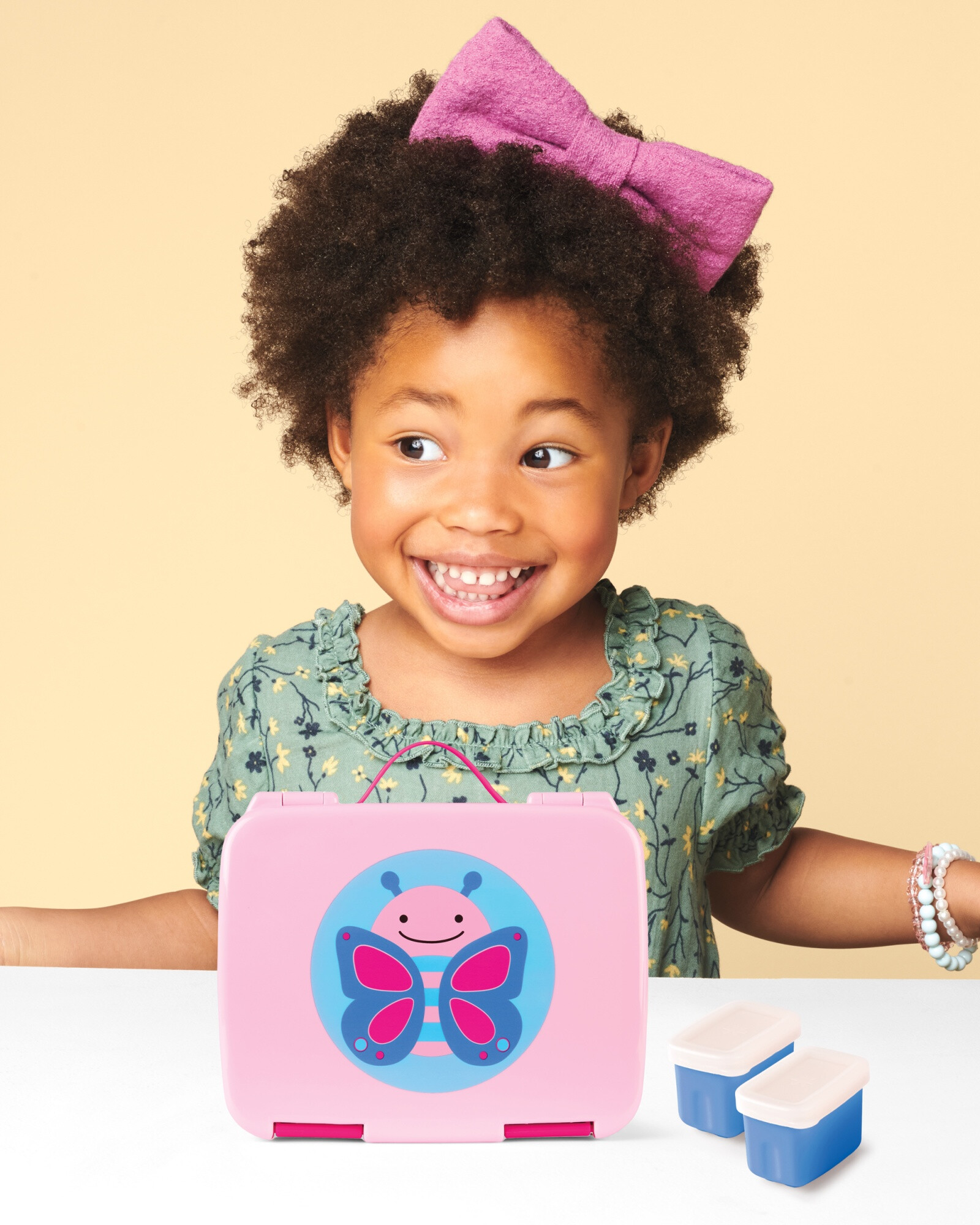 Lonchera caja bento, diseño mariposa Lonchera caja bento, diseño mariposa